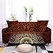 RFEGEF Sofa 3 Sitzer,Super Stretch Sofabezüge Europäischer Blumendruck Burgunderrot Waschbare Sofabezüge Mit 2 Kissenbezug, Für Sessel Loveseat Wohnzimmermöbel Schutz Freundlich, M: 140,185 cm (55,73
