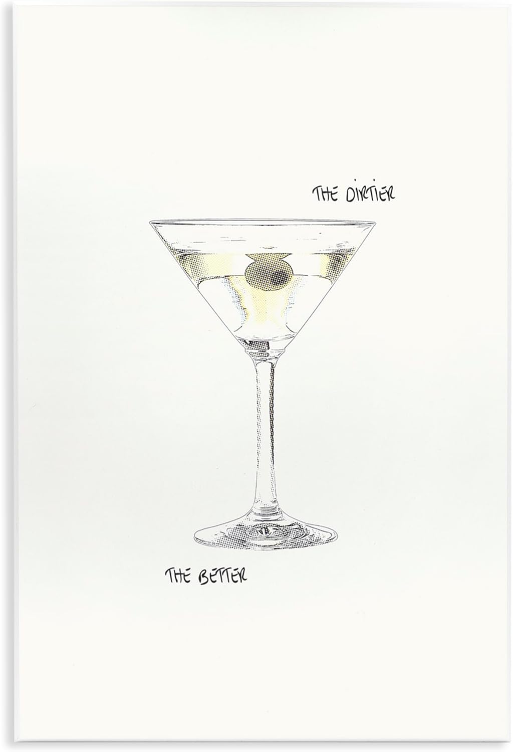 Stupell Industries Dirtier The Better Martini Wall Plaque Art Design by Graffi*tee Studios, 13 x 19