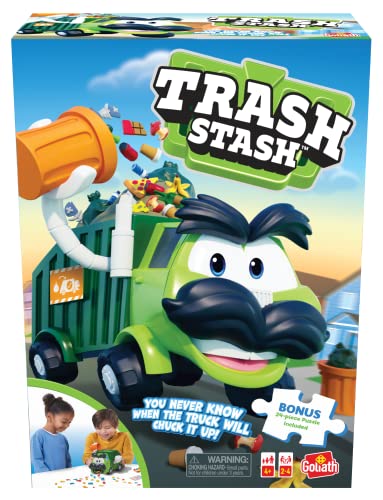 Juego de mesa Trash Stash con rompecabezas de 24 piezas miniatura 1