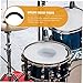 SHOWERORO 14pcs Drum Silencer Stickers Bass Drum Mute Drum Mutes Drum Silencer Mats Drum Silencer Pad Drum Sound Muffler Drum Pad Drum Damper Pads Noise-absorbing Pad Damping