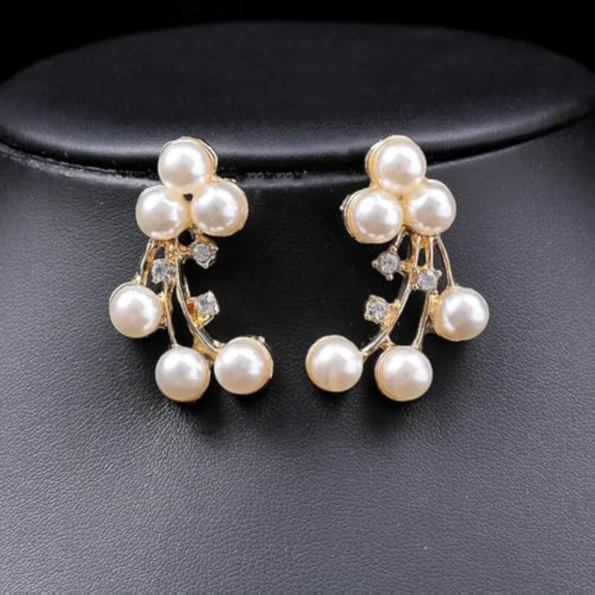 Women's Stylish Design Fancy Pearl Necklace Jewellery Set