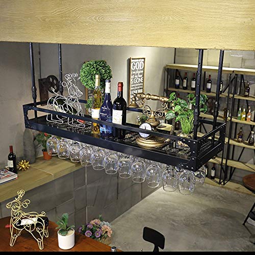 Casier à vin de restaurant MU en fer noir pour gagner de la place au bar