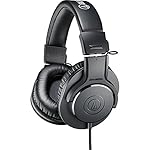 Audio-Technica ATH-M20x Professional Studio Monitor Headphones, Black (AUD ATHM20X)