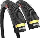 Fincci Pair 26x1.95 Bike Tire - Enduro 26 inch Bike Tires with 1 mm Nylon Puncture...