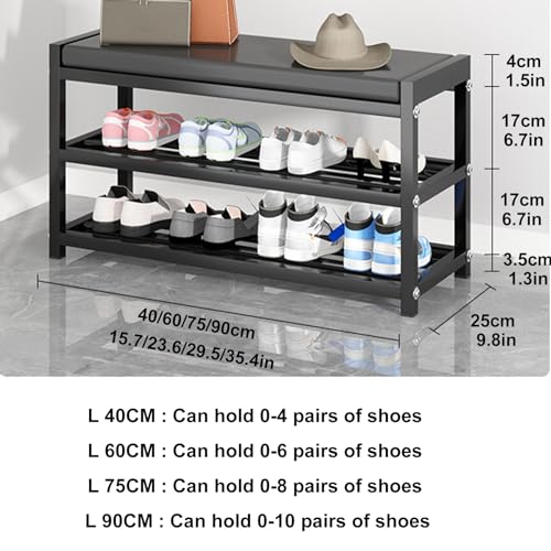 Rangement d'entrée pratique et banc à chaussures pour chambre et balcon