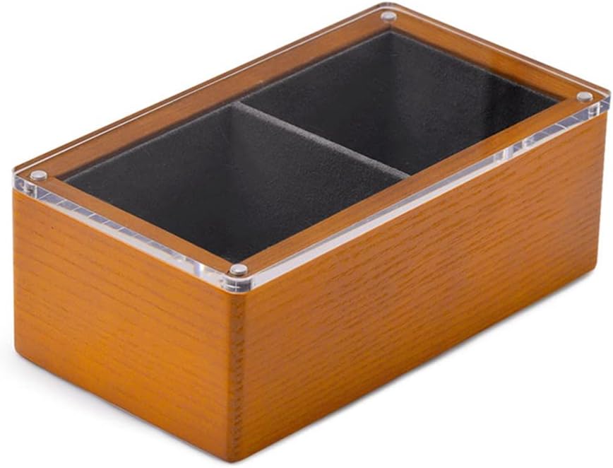 Solid Wood Watch Display Stand Magnet Spring Pendant Storage Box Jewelry organizer Storagecase