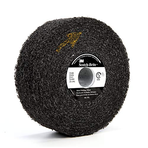 Scotch-Brite Multi-Finishing Wheel - 2S Coarse Grit Silicon Carbide - Stainless Steel Finishing Wheel - Convolute Wheel - 6 x 2 x 1