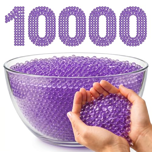 Image of Gel Balls 7-8mm Water Bullets for Blaster Gun, High Absorbent Water Beads Ammo, Non-Toxic Gel Blaster Refill Balls for Shooting Practice, Decoration & Play (Purple, 10000 Pcs)