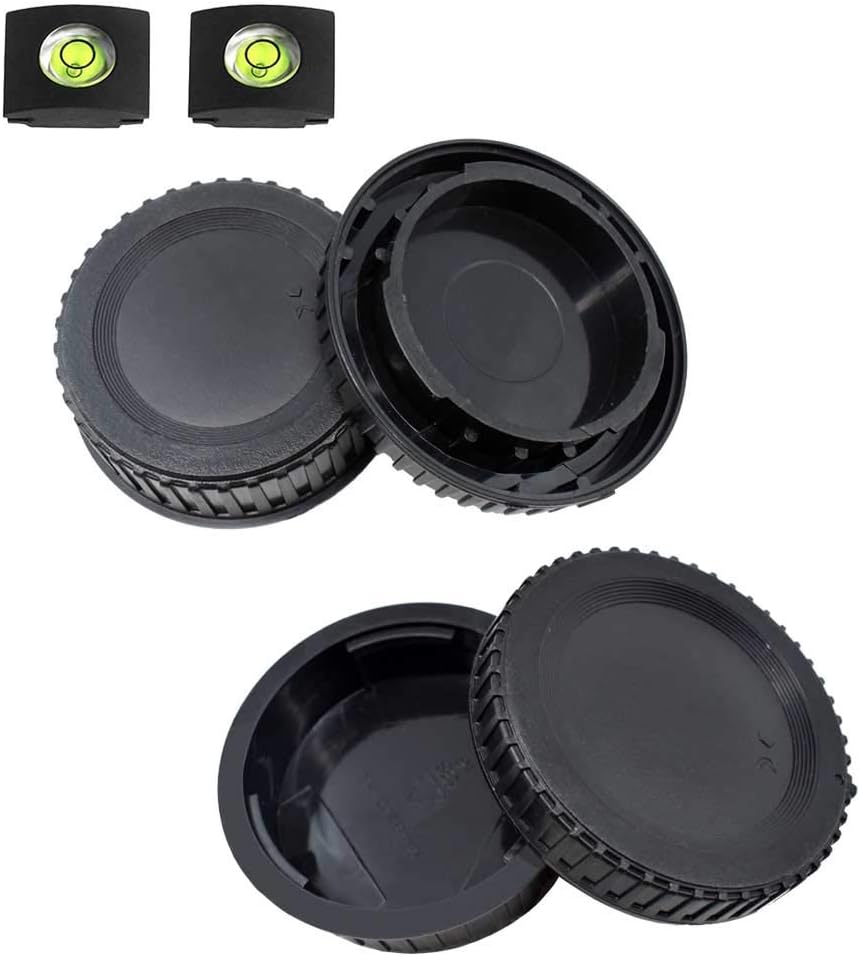 Front Body Cap and Rear Lens Cap Cover for Nikon D7500 D7200 D7100 D7000 D5600 D5300 D5200 D5100 D3500 D3400 D3300 D3200 D3100 D850 D810 D800 D750 D600 D90 D80 More Nikon F Mount BF-1B