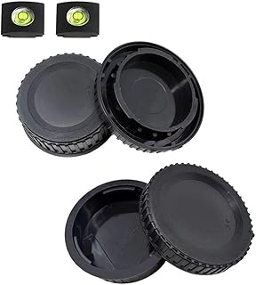 Front Body Cap and Rear Lens Cap Cover for Nikon D7500 D7200 D7100 D7000 D5600 D5300 D5200 D5100 D3500 D3400 D3300 D3200 D3100 D850 D810 D800 D750 D600 D90 D80 More Nikon F Mount DSLR and Lens