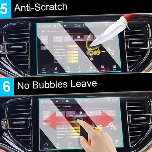 Protector de pantalla para Dodge Durango 2021-2022 en vidrio templado de 10,1 pulgadas 2