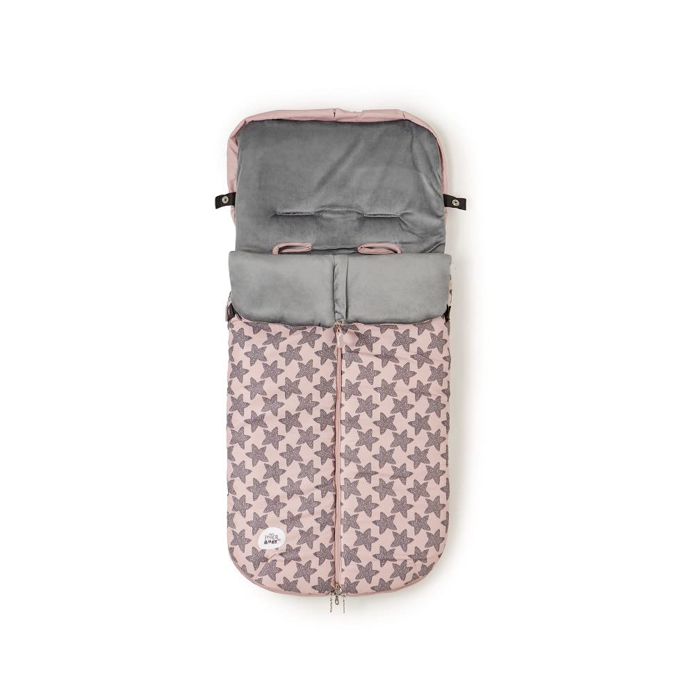 Saco Silla Paseo Universal Interbaby | Saco Bebe Invierno Suave, Cálido, Afelpado | Saco Carro Bebe Invierno Desmontable, Doble Apertura, Lavado Fácil, Materiales Antialérgicos
