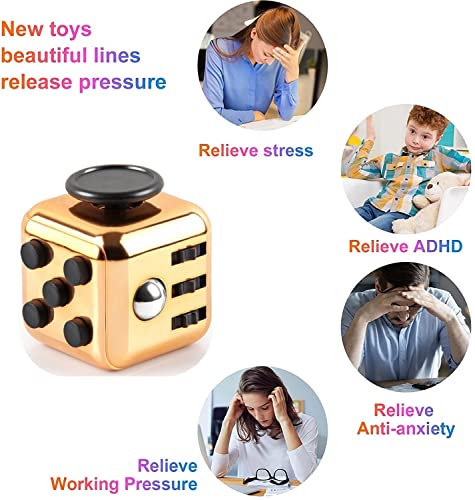 Yeefunjoy Lot De 3 Fidgets Anti-Stress – Cube Infini, Pad à Cordon, Cube Classique – Silicone Durable – Réduction De Stress Et Concentration – Pour Tous Âges
