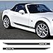 GSELKND Misura per Mazda MX-5 3 Adesivi per minigonne Laterali per Auto Decalcomanie da Corsa Decorazione Automobili Accessori per Auto