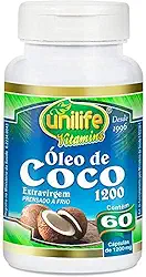 Óleo de Coco Extra Virgem 60 cápsulas Unilife