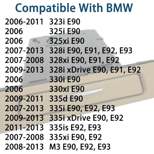 Set de 3 portavasos retráctiles beige para BMW E90-E93 2006-2013 miniatura 2