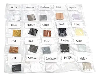 EISCO Materials Collection Set, Educational Exploration, Set of 20 Magnetic and Non-Magnetic Materials