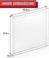 Vista 2 de Protector de caja de juegos compatible con CD Jewel Games, PS1 Games Clear Case – Bolsas de venta al por menor a granel de 0.014 in – Estuche