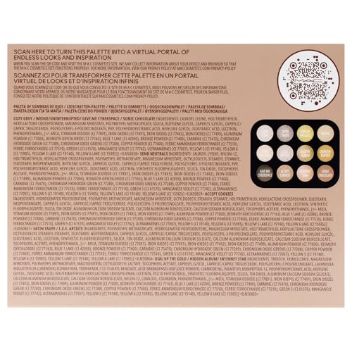 MAC Connect In Colour Oogschaduwpalet x12 - Unfiltered Nudes, 12,2 g