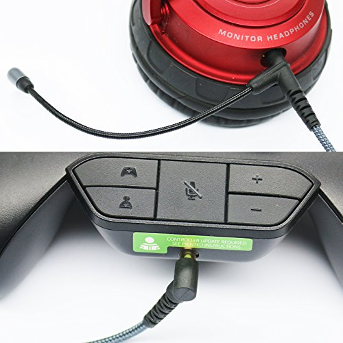 Gaming Mic, Audio Cable Adapter With Boom Microphone Universal Volume For Gaming Ps4 Xbox One Pc Laptop Iphone Android Windows Phone To V-Moda Beats Solo & Most 3.5Mm Input Port Headphone (200Cm) #TOP6