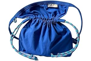 Szzcx Blue Unisex Drawstring Bag: Crossbody Carry Convenience