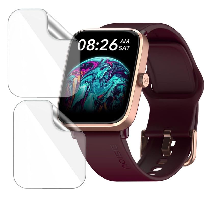 Image of 2 Pack| Smartwatch Screen Protector for Noise ColorFit Pro 4 Alpha |1.78 inch| | Flexible TPU Film, 9H Scratch Resistant, Bubble Free Installation - Not Tempered Glass