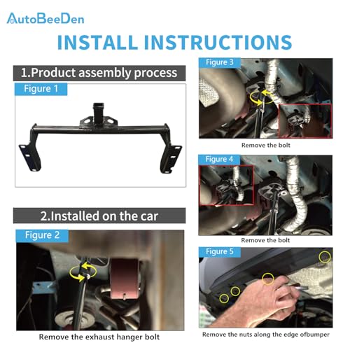 AutoBeeDen Class 3 Trailer Hitch, 2-Inch Receiver, Compatible with Ford Escape and Lincoln Corsair 2020-2025, Both excluding PHEV. Bright Black Color Tow Hitch by AutoBeeDen - Image 7