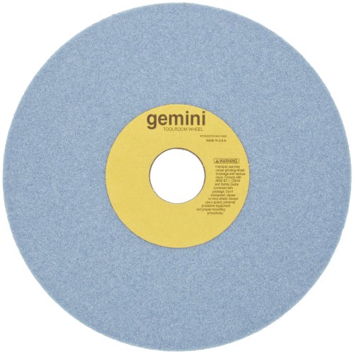 Norton Gemini Vitrified Toolroom Abrasive Wheel, Type 01 Straight, Aluminum Oxide, 1-1/4