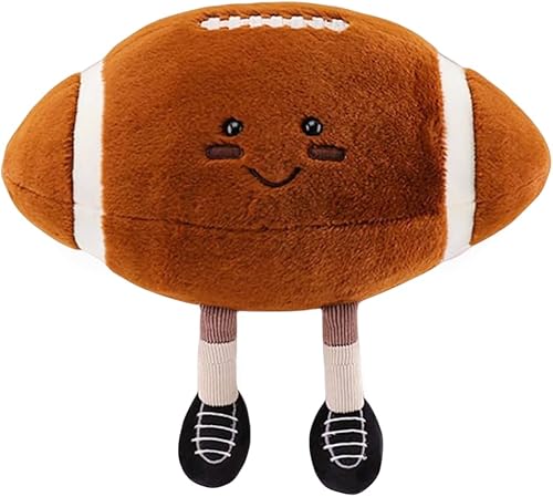 XIYUAN Pelotas deportivas de peluche de 11 pulgadas, muñeca de fútbol creativa, divertida y linda muñeca de peluche, juguetes suaves esféricos,
