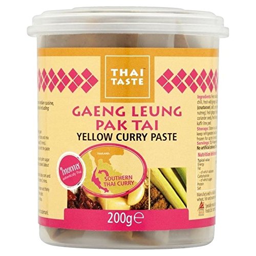 Thai Taste Amarillo Del Sur 200g De Pasta De Curry (Paquete de 6)