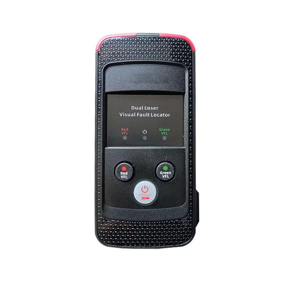 Aundhegrtt Black Fiber Optic Fault Locator Pen 30Mw Visual Fault Locator Dual Vfl Fiber Optic Tester