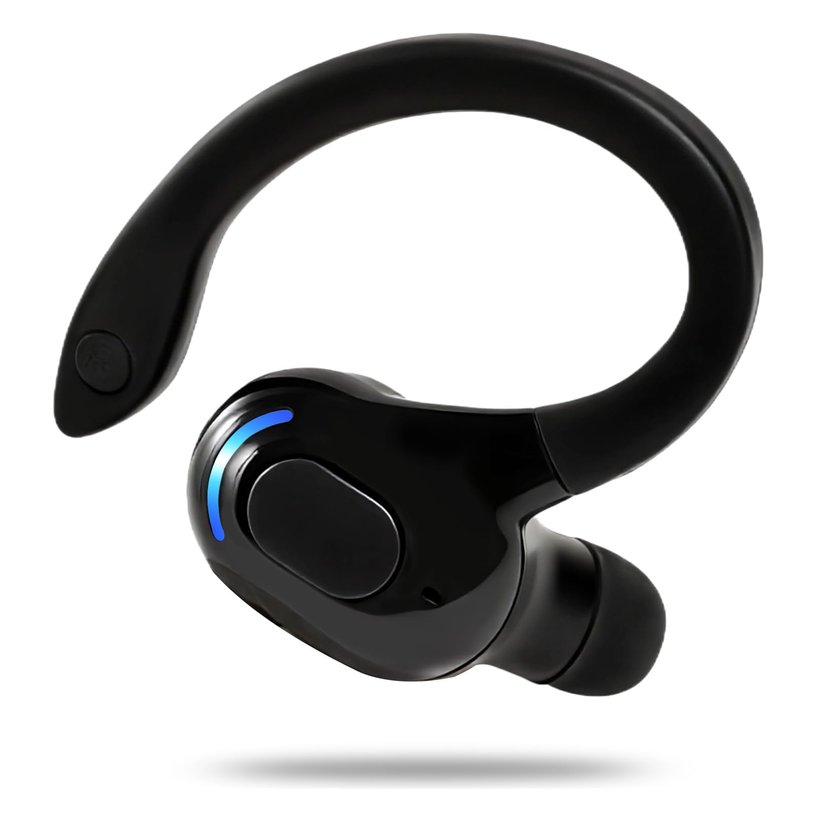 Auricolare Bluetooth Mono V5.2 Senza Fili con Microfono Integrato Gancio Anticaduta 360°, 20 Ore Autonomia Ricarica Rapida, Cancellazione Rumore, Auricolare Wireless Compatibile con iPhone Android PC