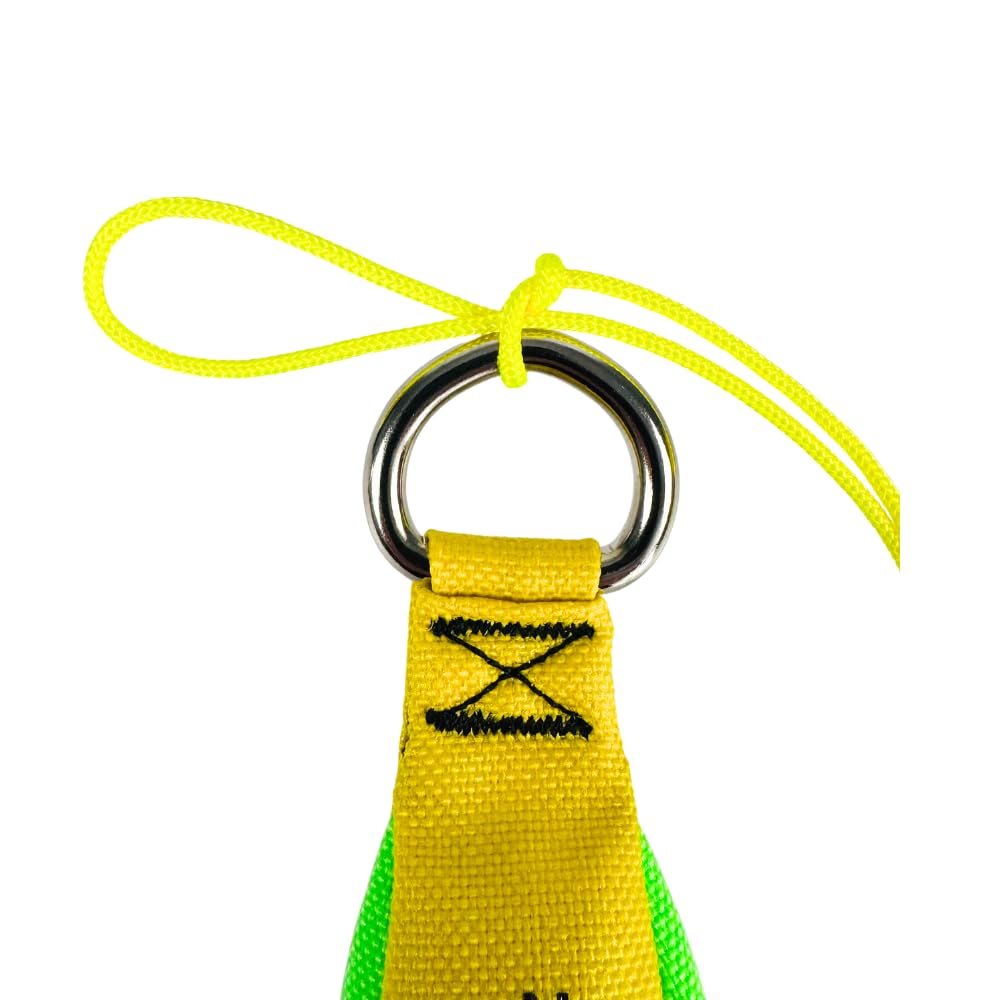 Kit de corde de lancer STEIN avec, corde de lancer jaune néon de 2,0 mm/50 m et lest de 280 g/10 oz. Corde de lancer pour arboriste et sac