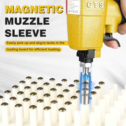 1170 Pneumatic Decorative Nailer 7/16-Inch(11.7mm) Diameter Decorative Furniture Tack Nail Gun Air Power Finish Nailer, Deco Tack Nailer, Tacks Gun for Sofa Leather, Upholstering by KAMSIN - Image 3