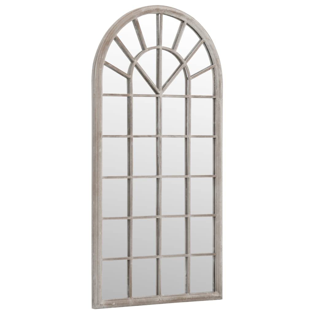 KGHFDVB Rust Effect Garden Mirror 90x45 cm Iron Outdoor Decorative Wall Mounted Antique Look