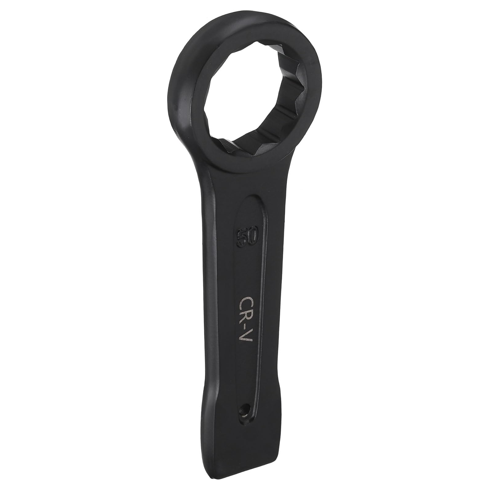 QUARKZMAN Llave De Golpe De Caja Plana De 50mm Métrica De Acero CR-V De 12 Puntos Llave De Impacto Plana De Pintura Horneada De Una Cabeza Herramienta Manual Para Reparación Automotriz