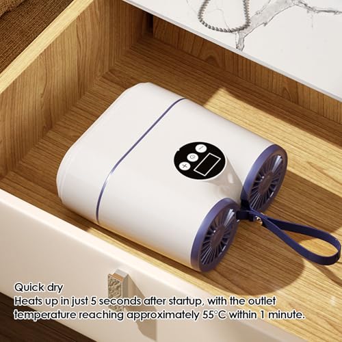 Secador de calzado portátil Diydeg con temporizador miniatura 4