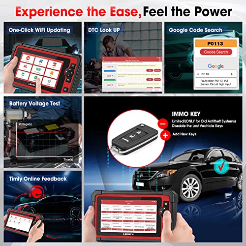 Launch X431 Crp919E Elite Obd2 Scanner, 2023 Bidirectional Scan Tool, Canfd Doip, 31+ Service, Ecu Coding, Full Systems Diagnosis, Fca Autoauth,Key Programming,Crank Relearn,2-Year Update[Valued $300] #TOP7