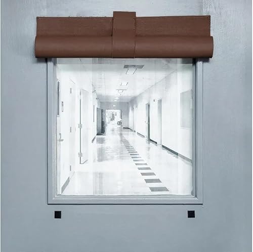 Vista 16 de ALP® Blackout Shades. Room Darkening Shades Block Views in Classrooms, Offices, and Homes. Traditional Polyestor Fabric. Patented. No Tools Charcoal