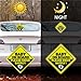 2Pack Baby On Board Sticker for Cars- Please Drive Safely High Intensity Reflective Waterproof Vinyl Baby Safety Car Signs for Rear, Side Windows, Bumpers