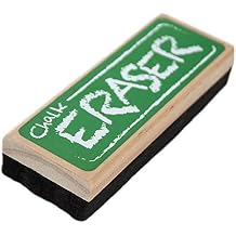 2-in-1 Chalk and Dry Erase Board Black Felt Eraser