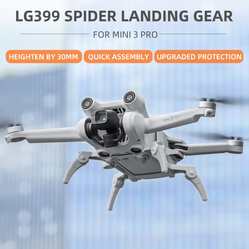 Mini 3 Pro, gambe di atterraggio compatibili con Mini 3 Pro, drone pieghevole, prolunga dell'altezza, piedini di atterraggio