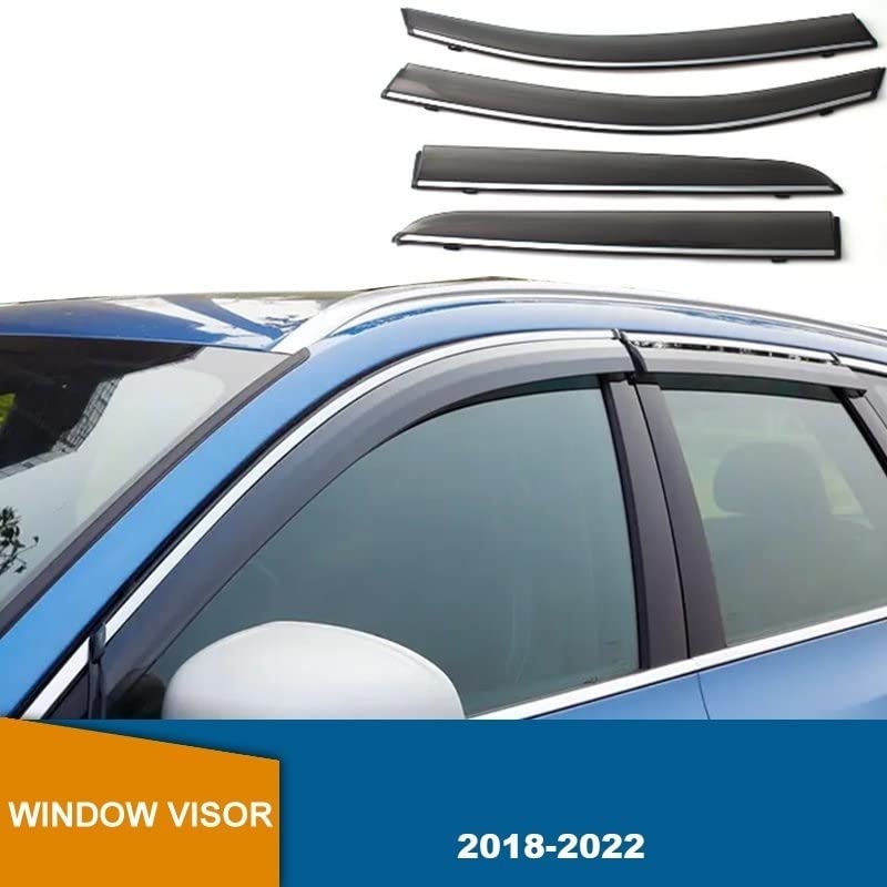 Autoraam Accessoires Voor Volvo XC60 2018-2022 Raam Deflector Regen Cover Vizier Zonneschermen Tuning Parts Wind Deflectors