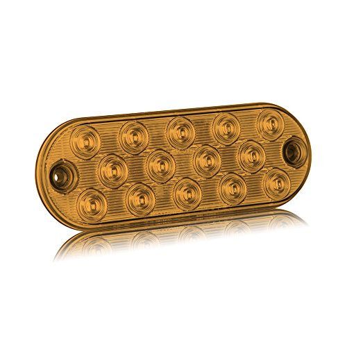 Lámpara LED de advertencia ámbar perfil delgado 6 pulgadas miniatura 2