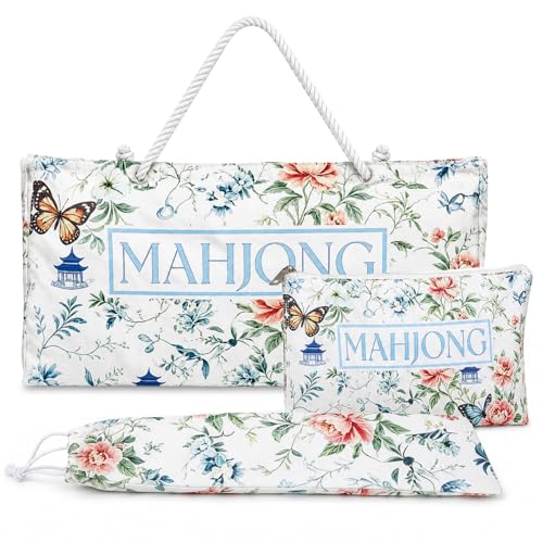 Set de 3 Bolsas para Mahjong con Cremallera y Cordón miniatura 1