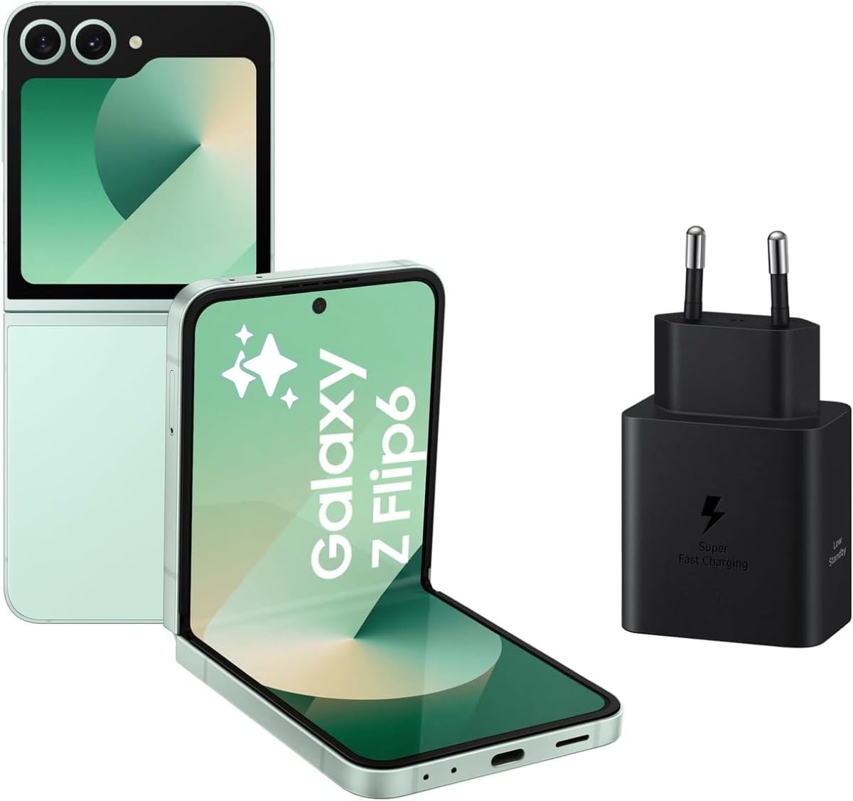 ＜じゃ>Galaxy Z flip 6 SIMフリー 512GB 本体 Samsung Galaxy Z Flip6 512 GB + Cargador - Teléfono Móvil con IA