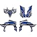 junhuo 4 stili ATV. Team Decalcomanie adesivi grafica DECO Kit per Yamaha. YFZ450R YFZ-R 450 YFZ 450R 2009 2010 2011 2012 2013 (Color : 1471)