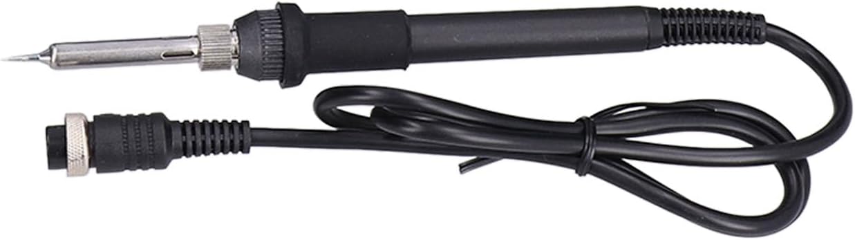 Close-up of the soldering iron