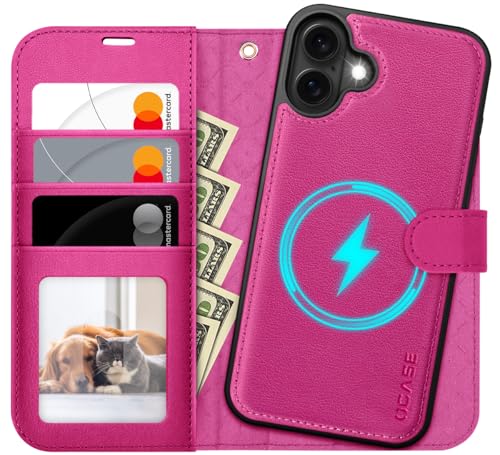 OCASE for iPhone 16 Case, Detachable 2 in 1 PU Leather Wallet Case with RFID Blocking, Wireless Charging, Card Holders