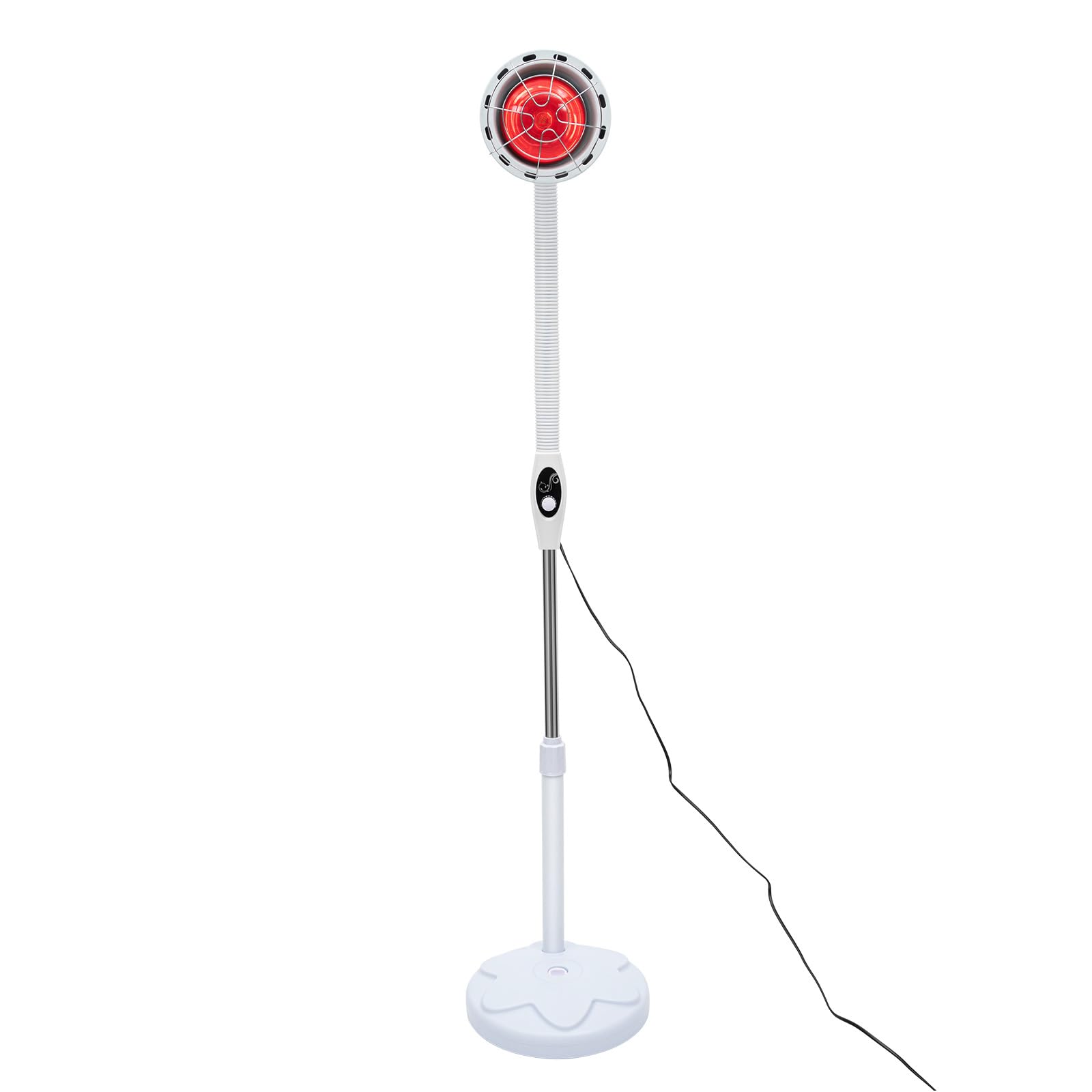 Lampada a infrarossi da 275 W, con supporto, temperatura regolabile a 360°, adatta per famiglie, saloni di bellezza e saloni di bellezza